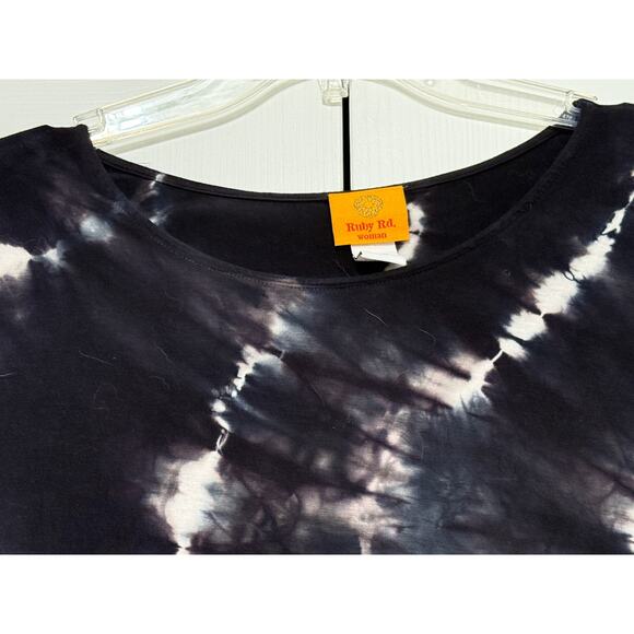 Ruby Rd Tie-dyed Dolman-Style Top Blouse/Tunic, Size IX - Picture 3 of 5